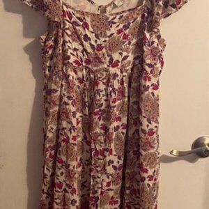 BA&SH Ysee Floral Print Midi Dress Large (Size 3 BA&SH size)